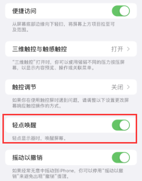 吉阳镇苹果授权维修站分享iPhone轻点无法唤醒怎么办