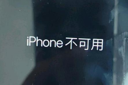 吉阳镇苹果服务网点分享锁屏界面显示“iPhone 不可用”如何解决 